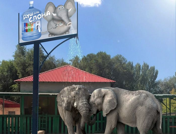 Вывеска для зоопарка (именно для слона) - дизайнер fordizkon