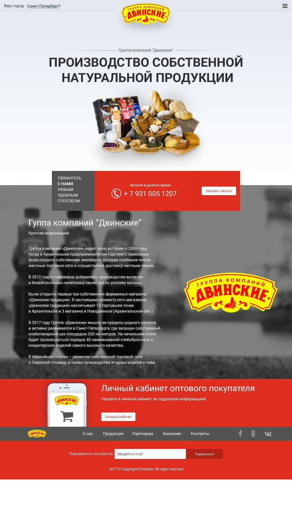 Веб-сайт для dvinskie.ru - дизайнер novostudios