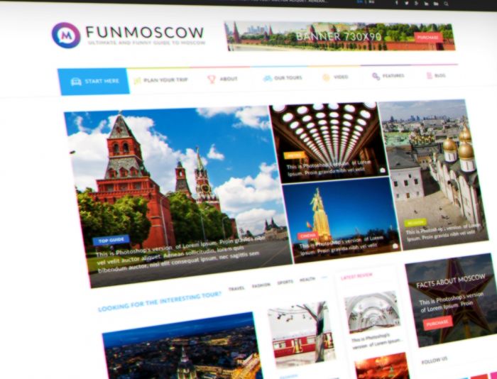 Веб-сайт для FunMoscow.com - дизайнер skip2mylow