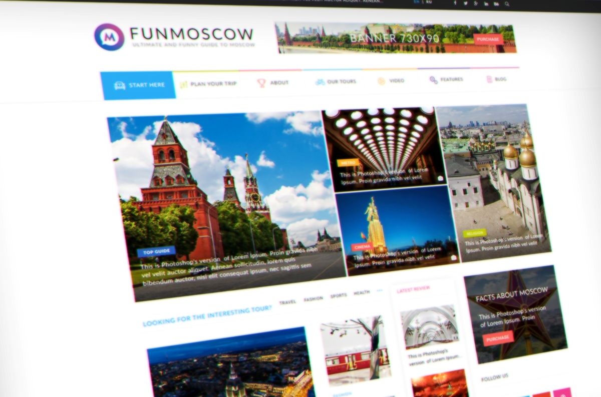 Веб-сайт для FunMoscow.com - дизайнер skip2mylow