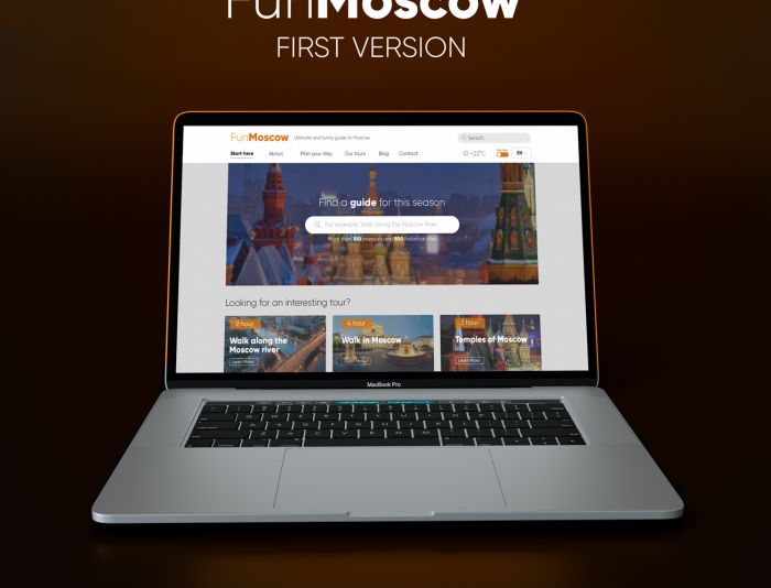 Веб-сайт для FunMoscow.com - дизайнер Hicktox