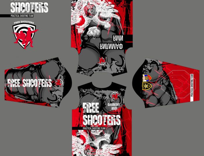 Футболка для Free Shooters Team - дизайнер izdelie
