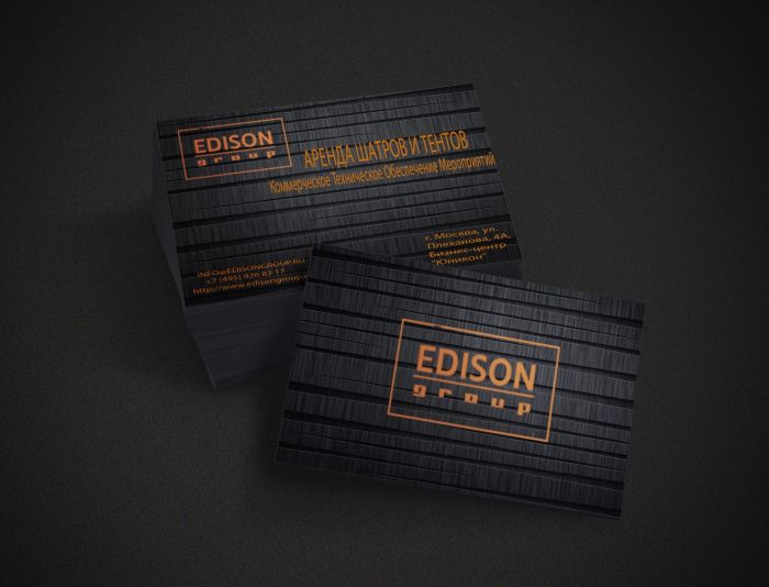 Фирм. стиль на основе логотипа для Edison Group - дизайнер worker1997