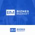 Логотип для BM BIZNES MARKET Поиск бизнеса и Франшиз - дизайнер zozuca-a