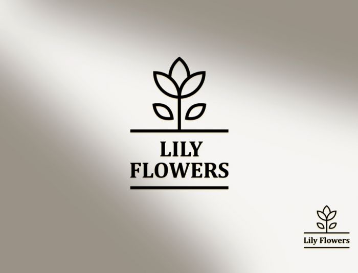 Логотип для Lily Flowers - дизайнер DIZIBIZI