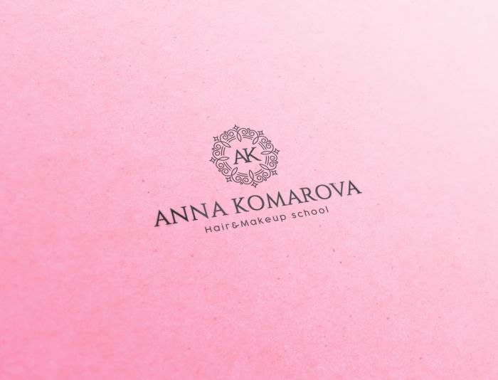 Логотип для ANNA KOMAROVA Hair&Makeup school - дизайнер BARS_PROD