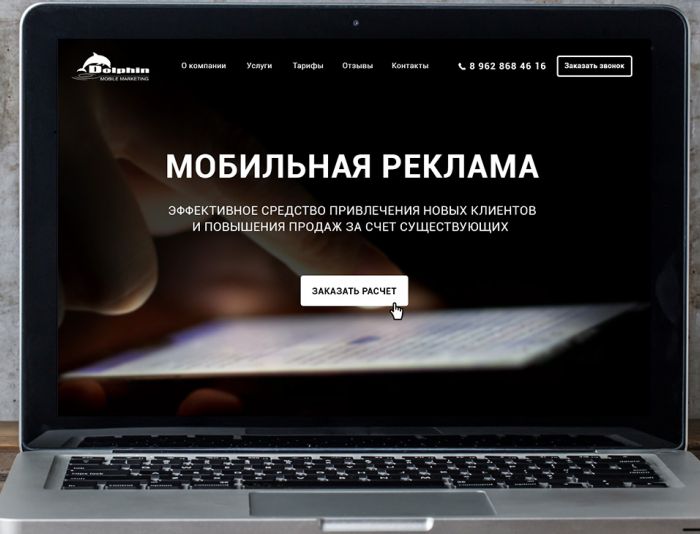 Landing page для Оператор СМС рекламы - дизайнер AntonPSV