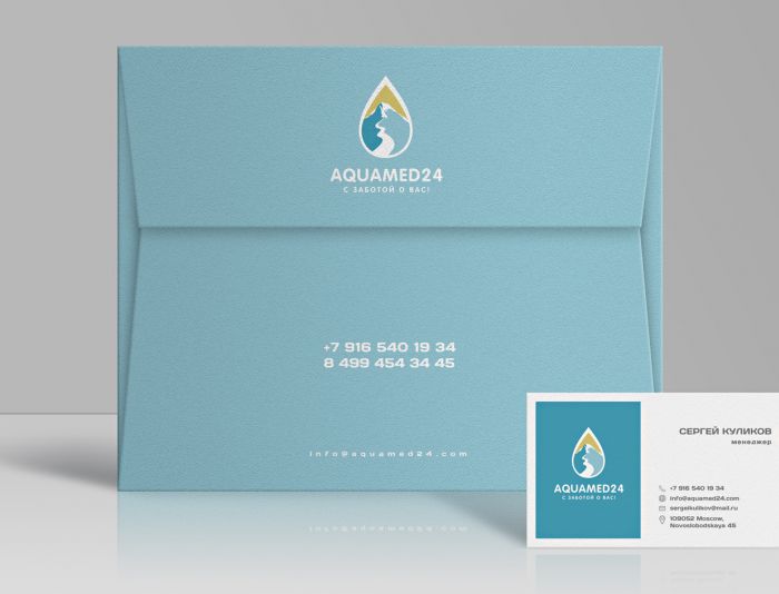 Лого и фирменный стиль для Aquamed24 - дизайнер andblin61