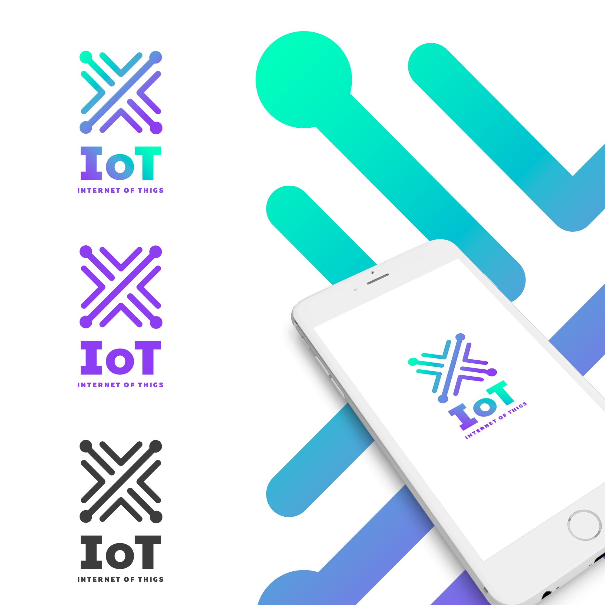 Логотип для X IoT - дизайнер Splayd