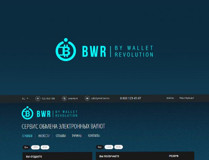 Логотип для By Wallet Revolution (BWR) - дизайнер andblin61