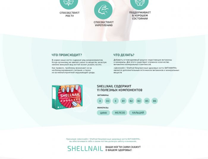 Landing page для SHELLNAIL.RU  - дизайнер egormedia
