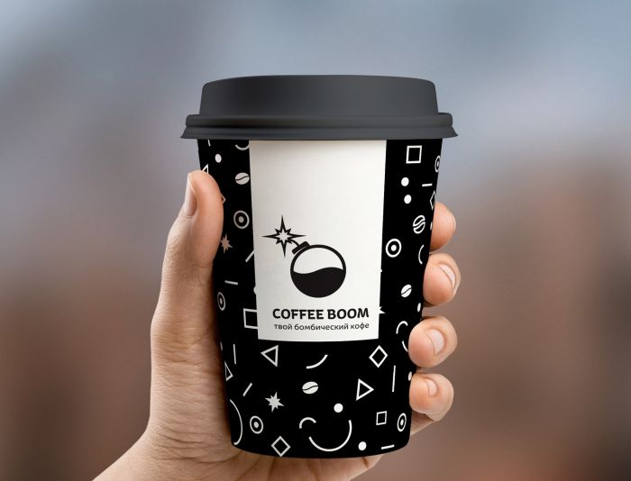 Лого и фирменный стиль для Кофе бум - дизайнер viva0586