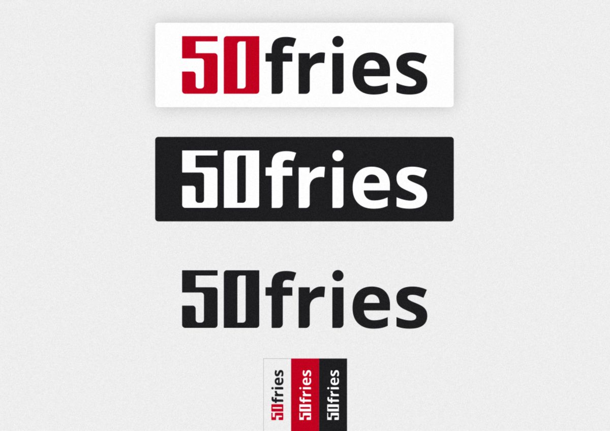 Логотип для бренда аксесуаров для сотовых телефонов 50fries - дизайнер vision