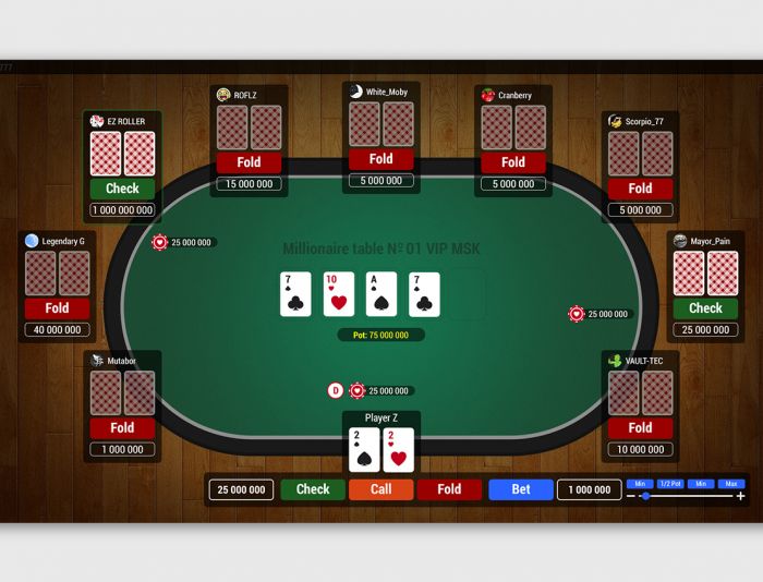 Разработка дизайна стола, для игры в онлайн покер - дизайнер vision