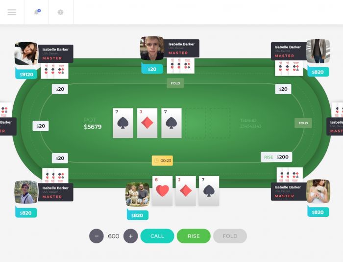 Разработка дизайна стола, для игры в онлайн покер - дизайнер zhituha