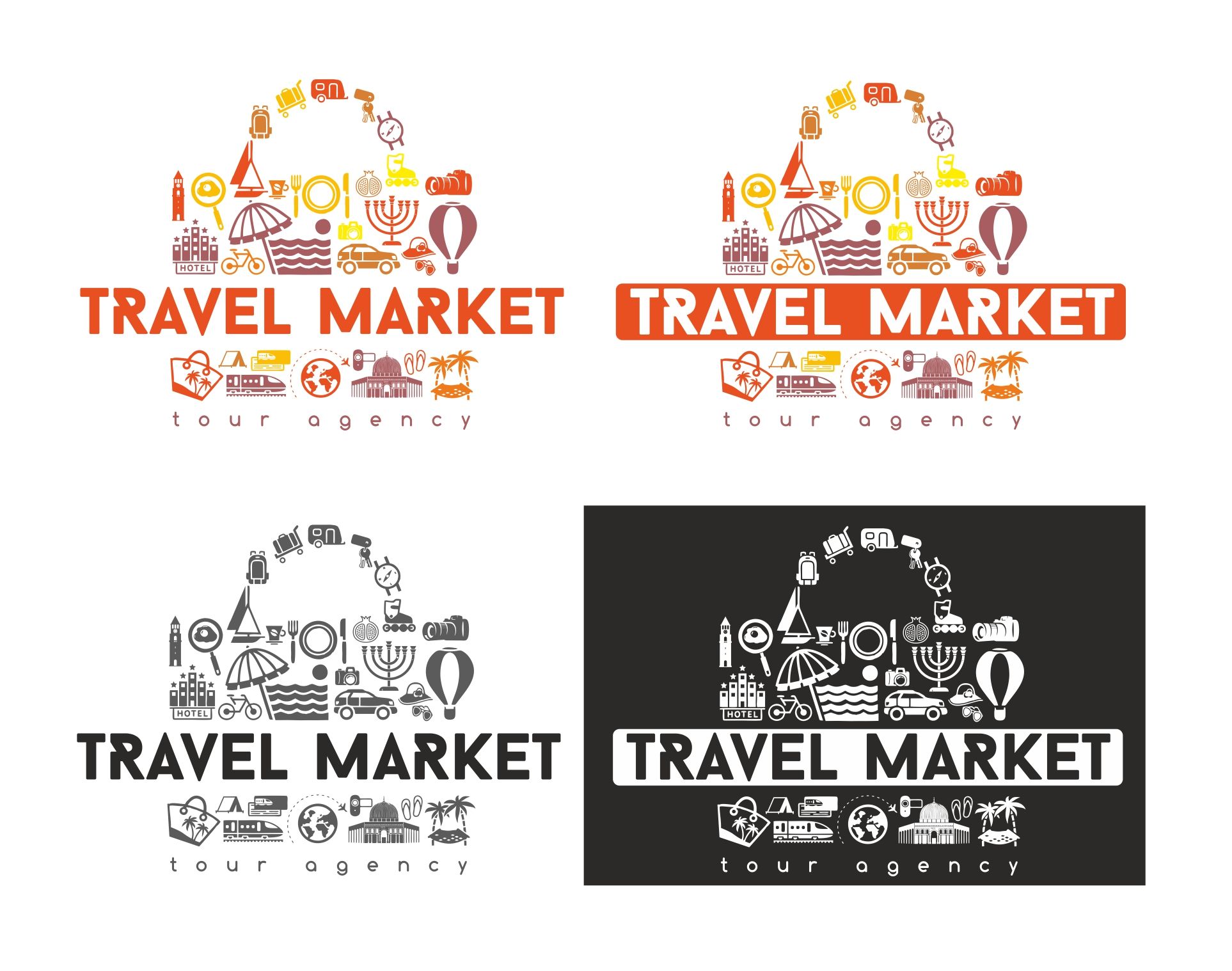 Лого и фирменный стиль для Турагентство Travel Market - дизайнер natmis