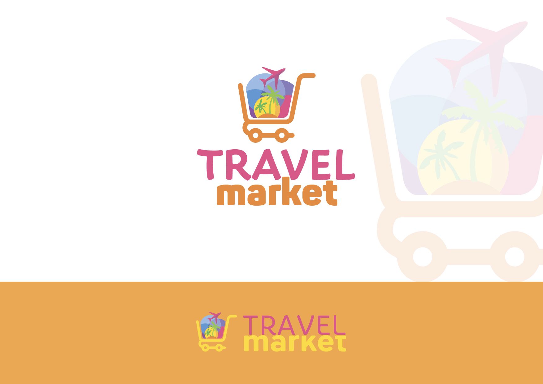 Лого и фирменный стиль для Турагентство Travel Market - дизайнер Ula_Chu