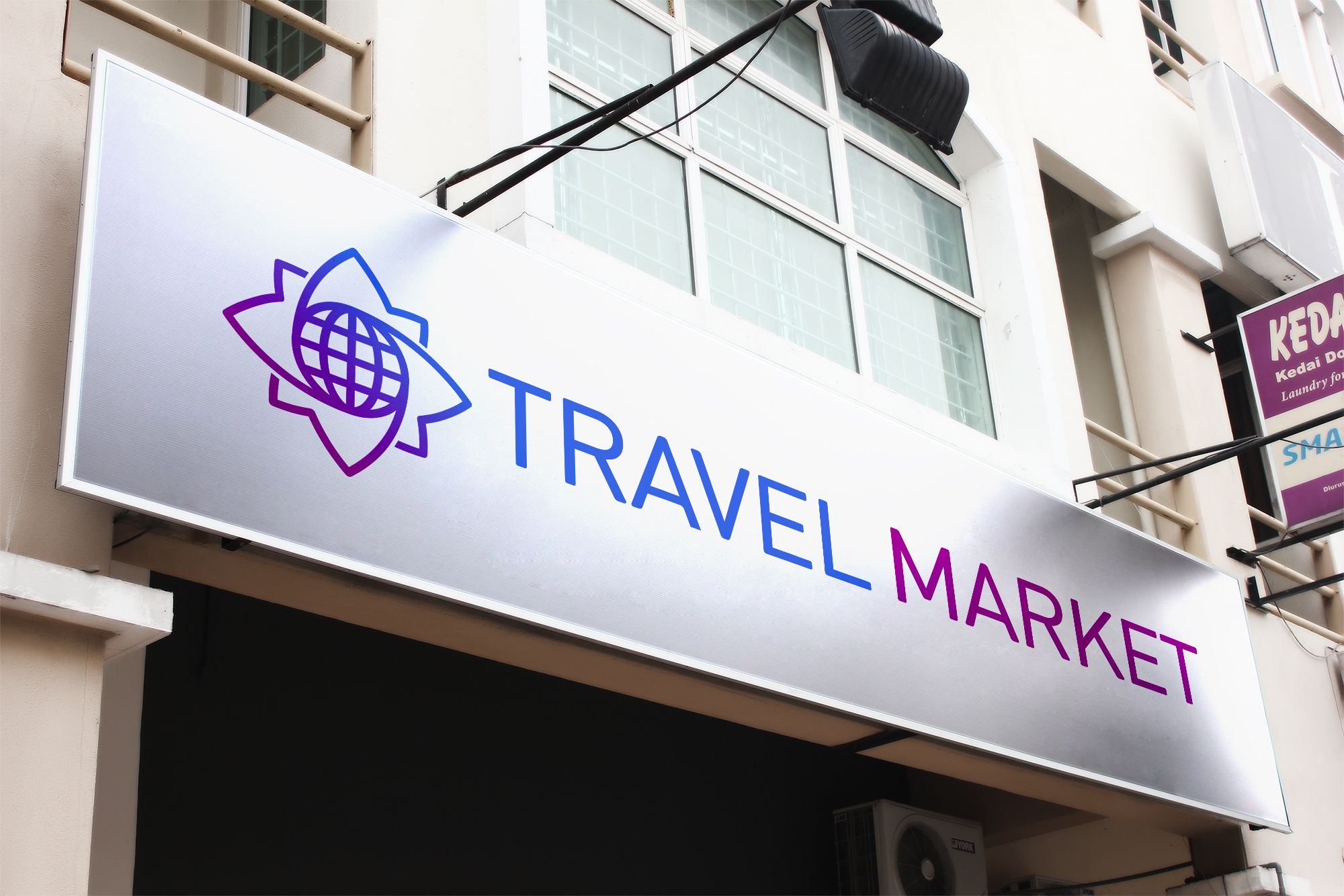 Лого и фирменный стиль для Турагентство Travel Market - дизайнер robert3d