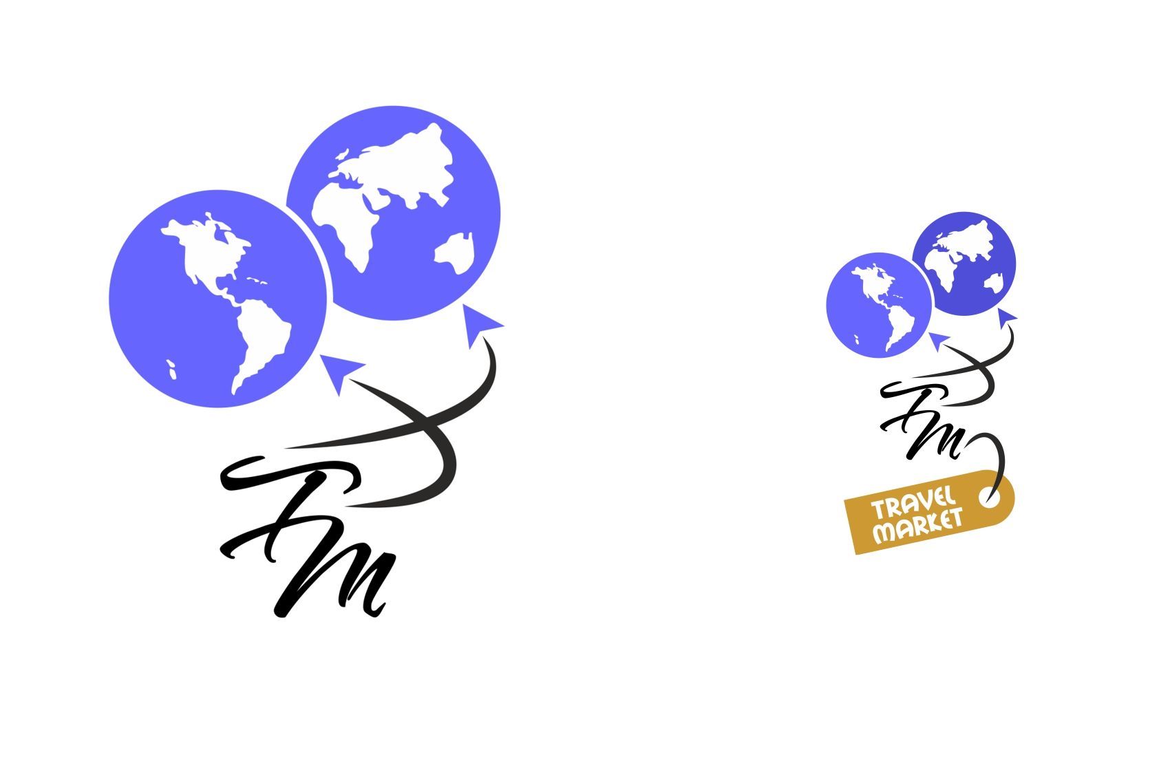 Лого и фирменный стиль для Турагентство Travel Market - дизайнер sasha-plus
