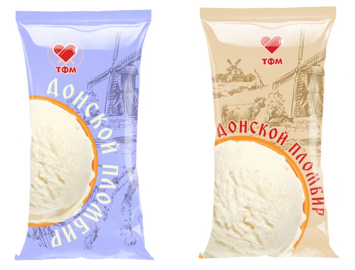 Этикетка для Таганрогской Фабрики Мороженого - дизайнер MILO_group_desi
