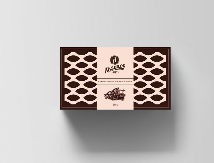 Упаковка для печенья торговой марки Aksenov - дизайнер EvaKoroleva