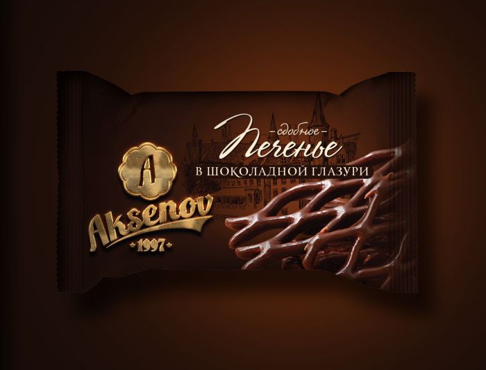 Упаковка для печенья торговой марки Aksenov - дизайнер Bonia