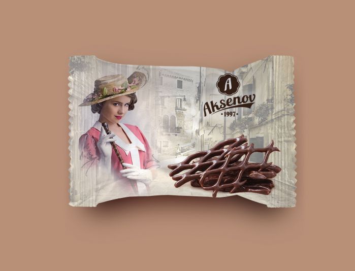 Упаковка для печенья торговой марки Aksenov - дизайнер anna_hvorova
