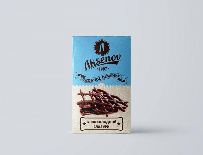 Упаковка для печенья торговой марки Aksenov - дизайнер true_designer