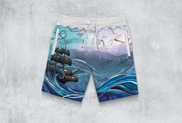 Дизайн рисунка для мужских шорт для плавания  - дизайнер Ankaria