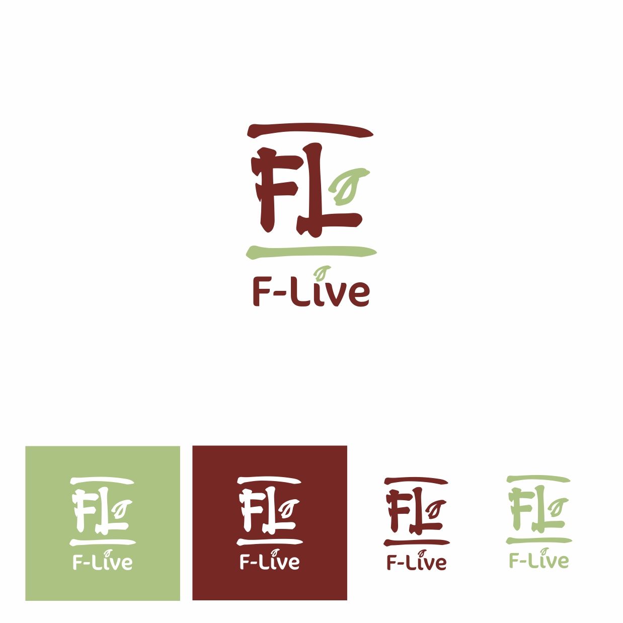 Лого и фирменный стиль для F-Live - дизайнер elenuchka