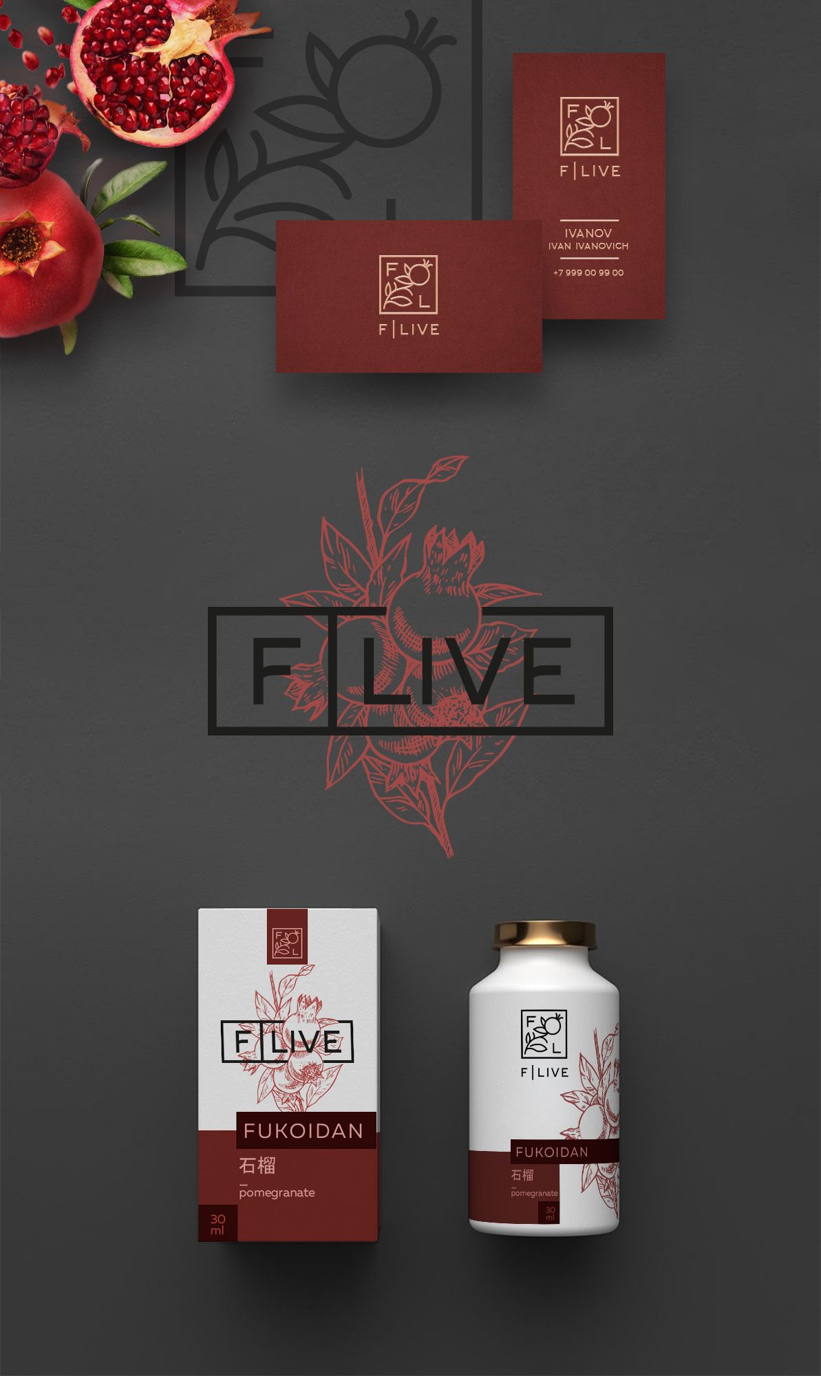 Лого и фирменный стиль для F-Live - дизайнер Ula_Chu
