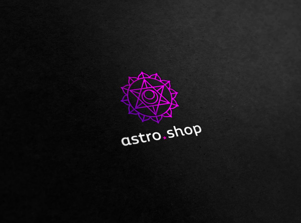 Логотип для интернет-магазина astro.shop - дизайнер BARS_PROD