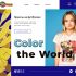 Landing page для color the world - интернет магазин футболок - дизайнер christunka02