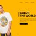 Landing page для color the world - интернет магазин футболок - дизайнер alina0996