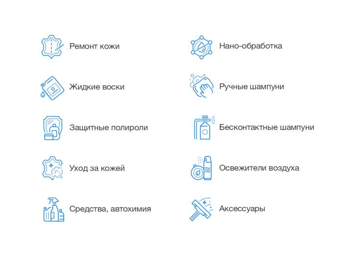Иконки категорий для сайта автокосметики - дизайнер Olga_Shoo