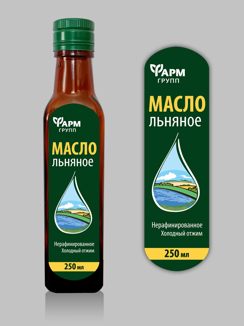 Дизайн этикетки для разливного масла 250мл - дизайнер MarichkaL