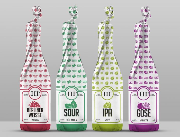Стиль этикетки (обертки) для бутылки пива - дизайнер La_persona