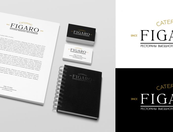 Лого и фирменный стиль для Фигаро кейтринг - дизайнер Daryur
