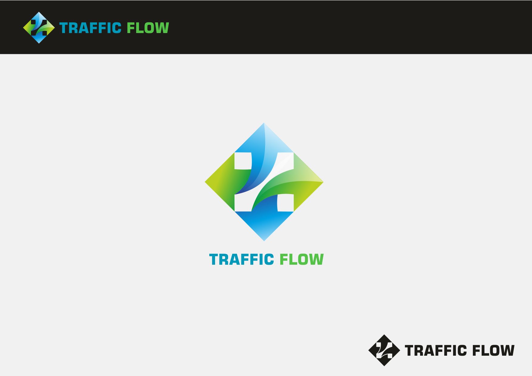 Лого и фирменный стиль для Traffic Flow - дизайнер VictorAnri