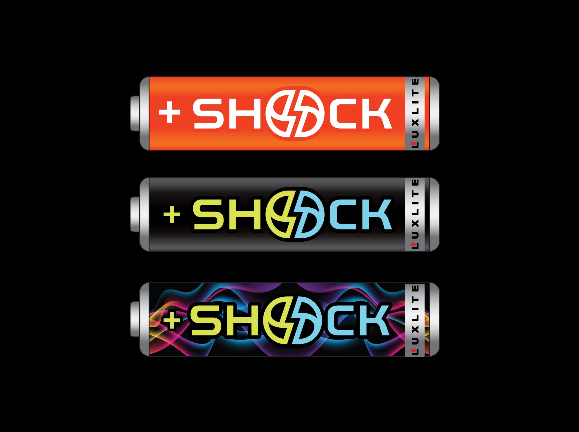 Логотип для батареек LUXLITE SHOCK - дизайнер shamaevserg