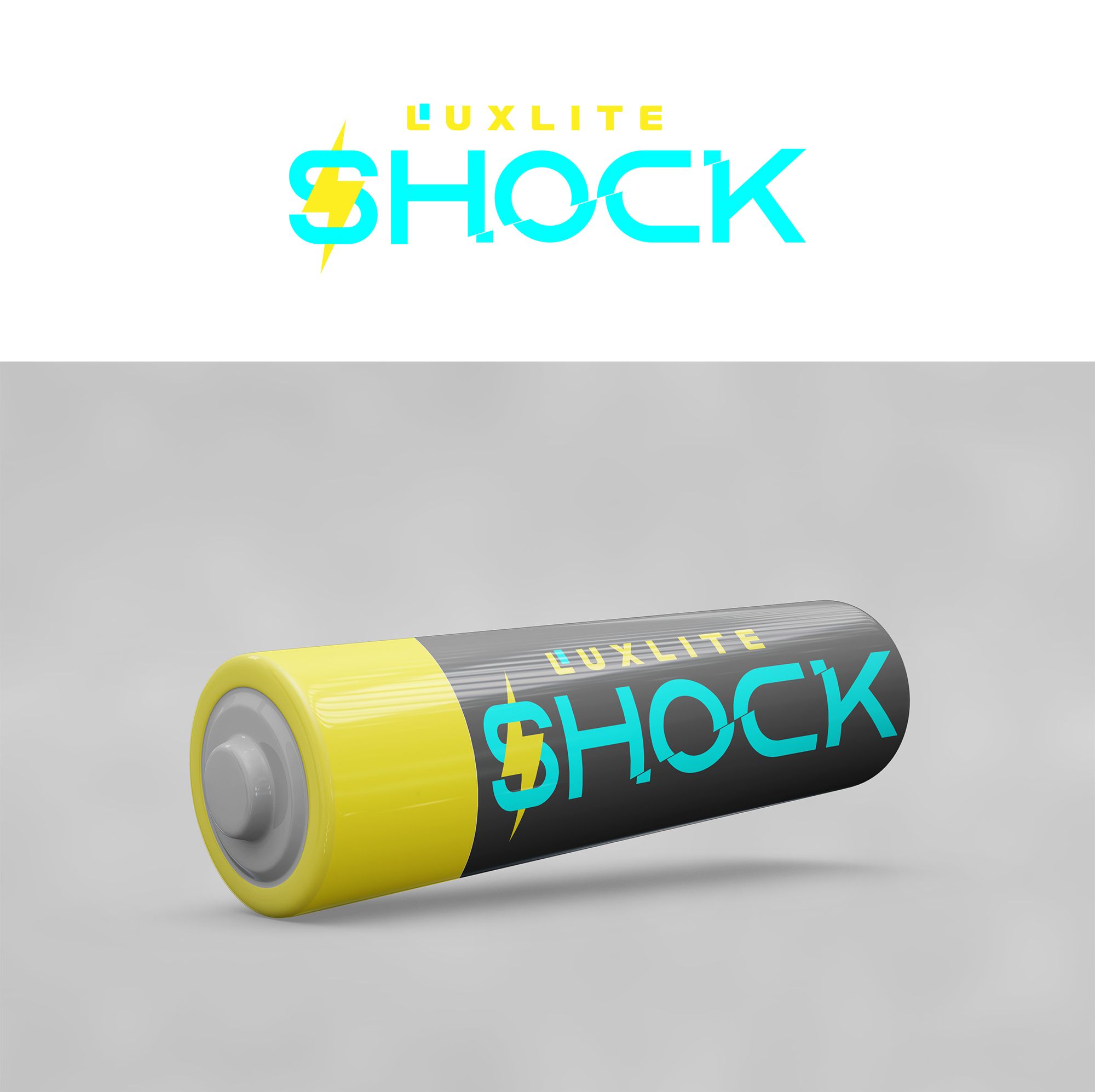 Логотип для батареек LUXLITE SHOCK - дизайнер vell21