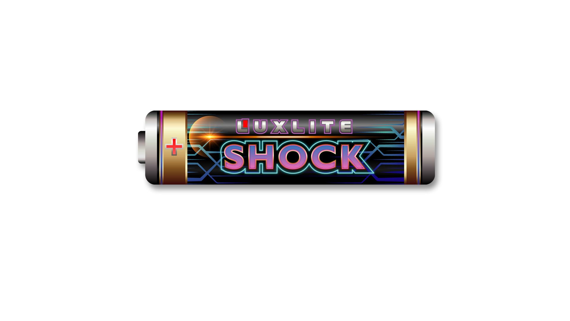 Логотип для батареек LUXLITE SHOCK - дизайнер aleksmaster