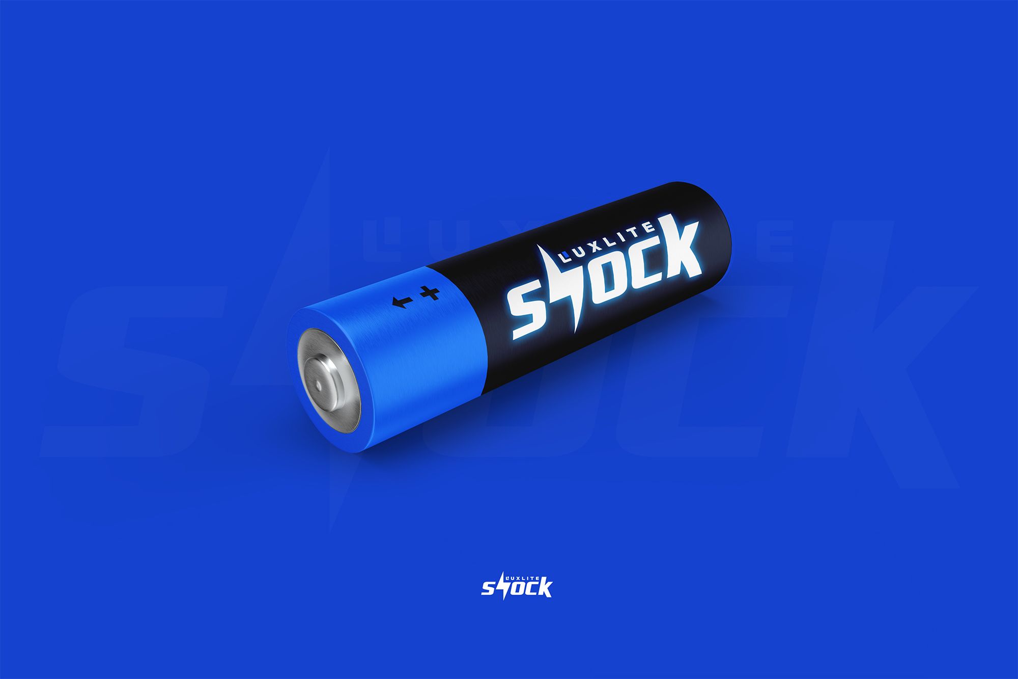 Логотип для батареек LUXLITE SHOCK - дизайнер seanmik
