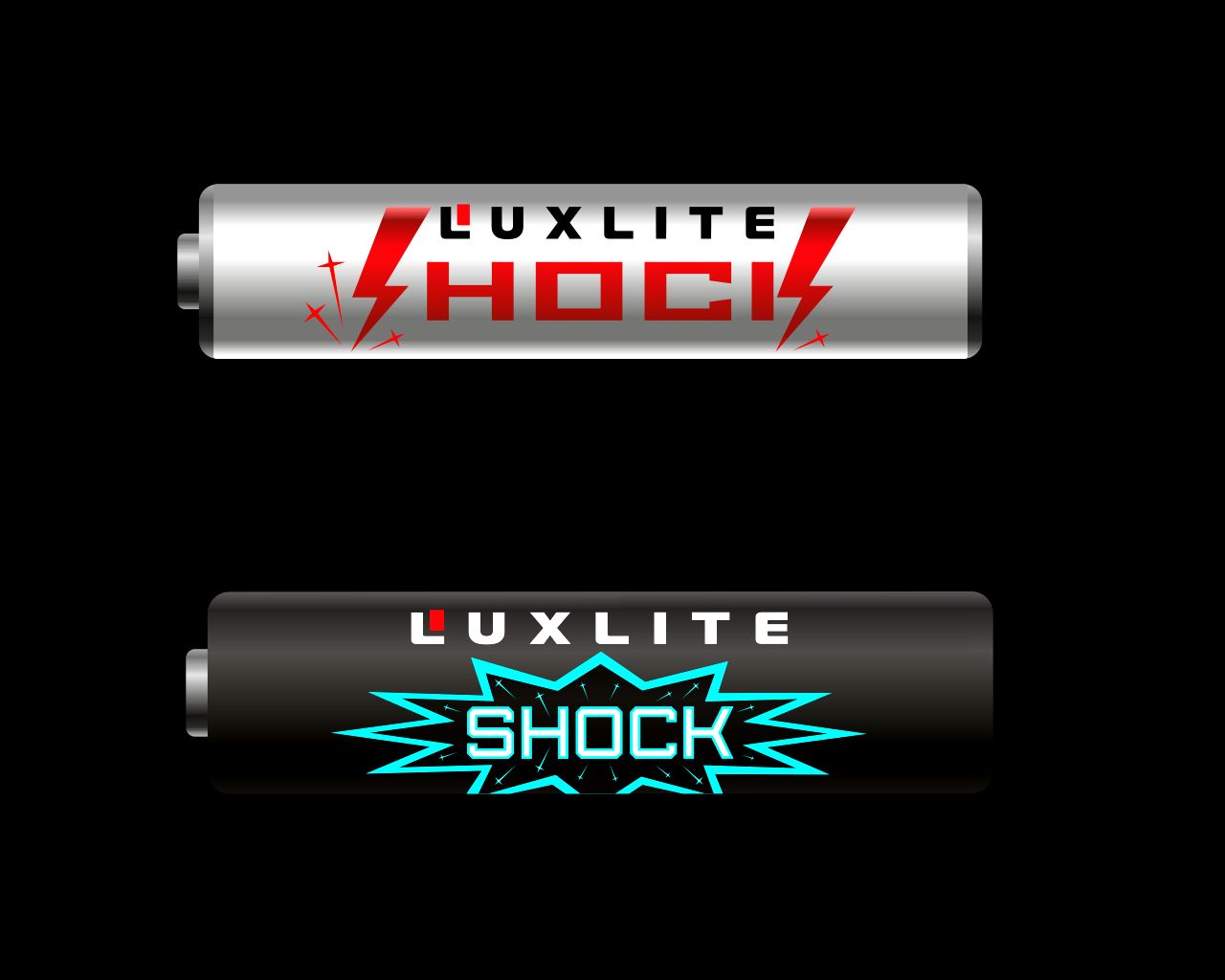 Логотип для батареек LUXLITE SHOCK - дизайнер -N-