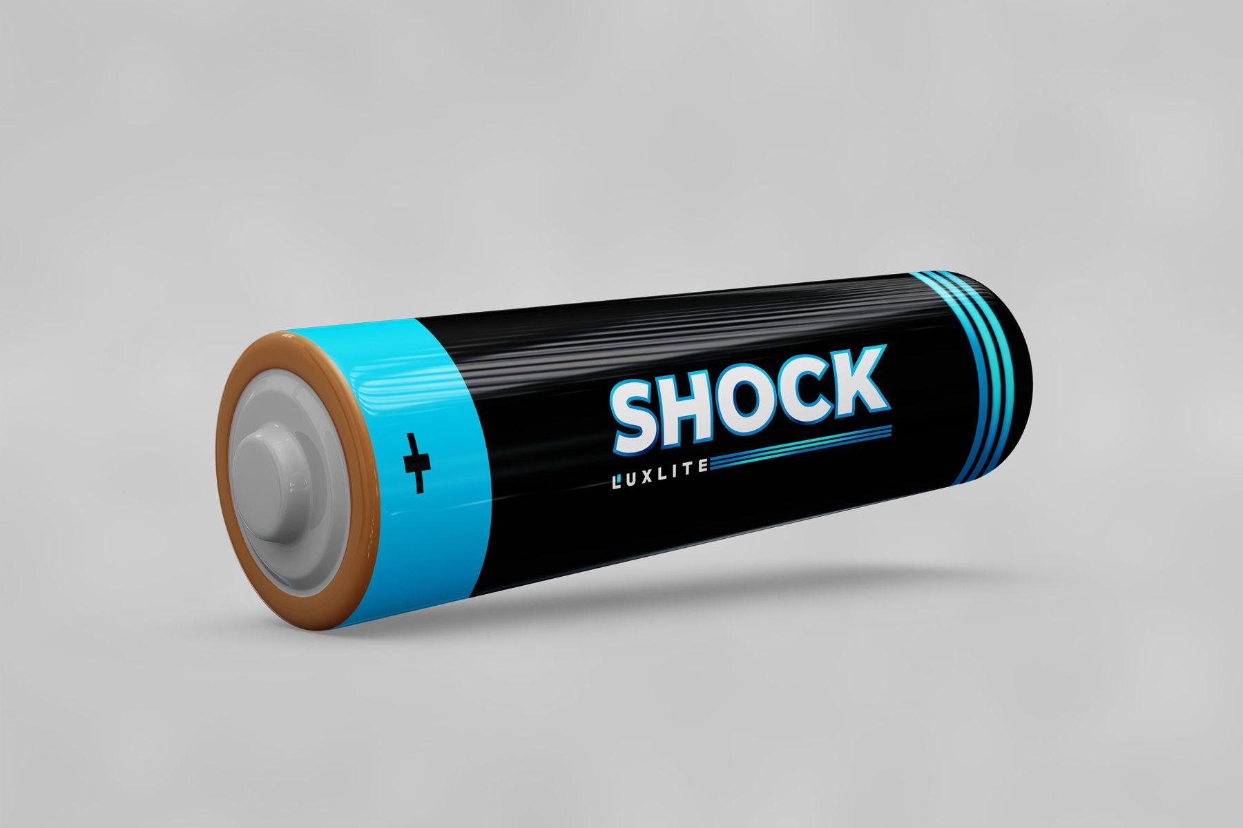 Логотип для батареек LUXLITE SHOCK - дизайнер M_Diz