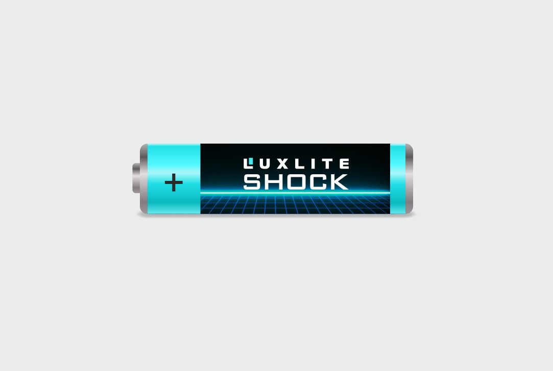 Логотип для батареек LUXLITE SHOCK - дизайнер Lara2009