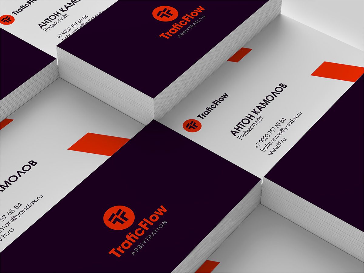 Лого и фирменный стиль для Traffic Flow - дизайнер VF-Group