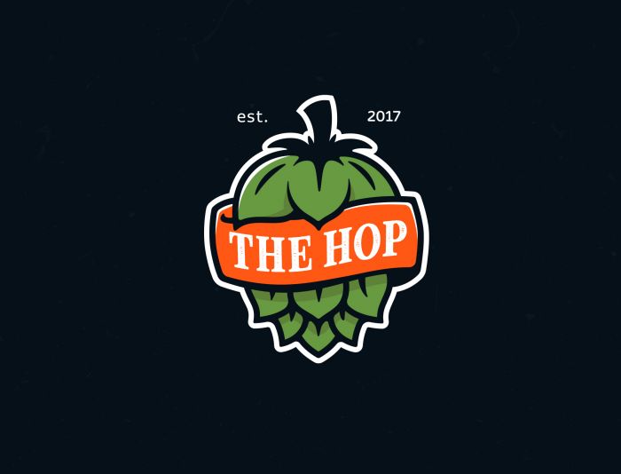 Логотип для крафтовый бар The HOP - дизайнер fresh