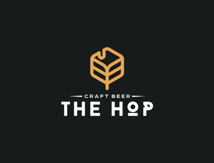Логотип для крафтовый бар The HOP - дизайнер zozuca-a