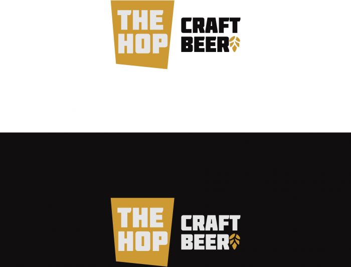 Логотип для крафтовый бар The HOP - дизайнер markosov